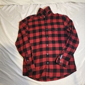 G.H. Bass & Co Buffalo Plaid Heavy Weight Flannel  Shirt Size Small